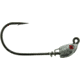 Bass Assassin 5/0 Spring Lock Jigheads, 1/8 oz, Hook 5/0, 3 per Pack, Lead/Red Eye, 1/8 oz, SLJA76001