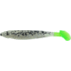 Bass Assassin Bang Lures Die Dapper Swimbait, 3.5in, 10 per Pack, Salt &amp; Pepper Silver Phantom/Chartreuse Tail, 3.5, DDA78238