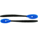 Bass Assassin BANG Lures Ding Dong, 6in, 15 per Pack, Black/Blue Tail, 6, DDW57200