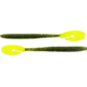 Bass Assassin BANG Lures Ding Dong, 6in, 15 per Pack, Watermelon Red Glitter/Chartreuse Tail, 6, DDW57267