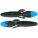 Bass Assassin BANG Lures Litl Skunk Ape, 3.5in, 10 per Pack, Black/Blue Glitter Tail, 3.5, SKA5405