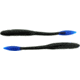 Bass Assassin BANG Lures Litl Tapper, 4.5in, 12 per Pack, Black/Blue Tail, 4.5, TO83200