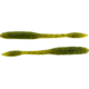Bass Assassin BANG Lures Litl Tapper, 4.5in, 12 per Pack, Green Pumpkin, 4.5, TO83458