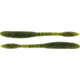 Bass Assassin BANG Lures Litl Tapper, 4.5in, 12 per Pack, Green Pumpkin Magic, 4.5, TO83402