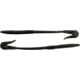 Bass Assassin BANG Lures Rail Worm, 7in, 10 per Pack, Black/Red Glitter, 7, RW58419