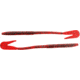 Bass Assassin BANG Lures Rail Worm, 7in, 10 per Pack, Redbug, 7, RW58451
