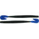 Bass Assassin BANG Lures RSB Worm, 7.25in, 8 per Pack, Black/Blue Tail, 7.25, RSB53200