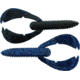 Bass Assassin BANG Lures Woopah Craw, 4in, 7 per Pack, Blue Shadow Glitter, 4, WOO18477