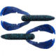 Bass Assassin BANG Lures Woopah Craw, 4in, 7 per Pack, Junebug/Blue Tail, 4, WOO18237