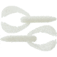 Bass Assassin BANG Lures Woopah Craw, 4in, 7 per Pack, White, 4, WOO18108