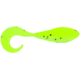 Bass Assassin Curly Shad Swimbaits, 10, 2in, Limetreuse Ghost, CSA35475