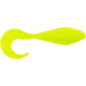 Bass Assassin Curly Shad Swimbait, 2in, 10 per Pack, Limetreuse, 2, CSA35118