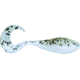 Bass Assassin Curly Shad Swimbaits, 10, 2in, Salt &amp; Pepper Silver Phantom, CSA35336