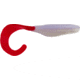 Bass Assassin Lures Curly Shad, 4in, 10 per Pack, Albino/Fire Tail, 4, CSA26240