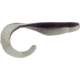 Bass Assassin Lures Curly Shad, 4in, 10 per Pack, Black Shad, 4, CSA26300