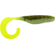 Bass Assassin Lures Curly Shad, 4in, 10 per Pack, Chicken on a Chain, 4, CSA26214