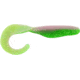 Bass Assassin Lures Curly Shad, 4in, 10 per Pack, Electric Chicken, 4, CSA26376