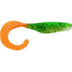 Bass Assassin Lures Curly Shad, 4in, 10 per Pack, Fire Tiger, 4, CSA26245