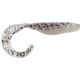 Bass Assassin Lures Curly Shad, 4in, 10 per Pack, Salt &amp; Pepper Silver Phantom, 4, CSA26336