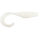 Bass Assassin Lures Curly Shad, 4in, 10 per Pack, White, 4, CSA26108