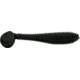 Bass Assassin Lures Litl Boss Swimbait, 3.5in, 6 per Pack, Black, 3.5, BSA16100