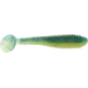 Bass Assassin Lures Litl Boss Swimbait, 3.5in, 6 per Pack, Phantom Green, 3.5, BSA16583