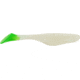 Bass Assassin Lures Turbo Shad Swimbait, 4in, 10 per Pack, Glow/Chartreuse Tail, 4, TSA30250