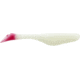 Bass Assassin Lures Turbo Shad Swimbait, 4in, 10 per Pack, White/Pink Tail, 4, TSA30253