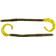 Bass Assassin Lures Worm, 11in, 10 per Pack, Green Pumpkin/Red Glitter, 11, BA11501