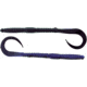Bass Assassin Lures Worm, 7.5in, 15 per Pack, Black Grape Shad, 7.5, BA8302