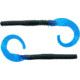 Bass Assassin Lures Worm, 8in, 12 per Pack, June Bug/Blue Tail, 8, BA12237