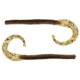 Bass Assassin Lures Worm, 8in, 12 per Pack, Pumpkin Seed, 8, BA12421