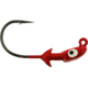 Bass Assassin Pro Elite Jigheads, 1/8 oz, Hook 2/0, 3 per Pack, Red/Copper Flake, 1/8 oz, PEJ18013