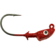 Bass Assassin Pro Elite Jigheads, 3/8 oz, Hook 3/0, 3 per Pack, Red/Copper Flake, 3/8 oz, PEJ38013