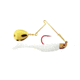 Bass Assassin Red Daddy Jig Spinner Combo, 4in, 1/4 oz, White 2/Pack, RD88108