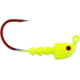 Bass Assassin Red Hook Jigheads, 1/4 oz, Hook 4/0, 4/Pack, Chartreuse Flash, 1/4 oz, RJA63105