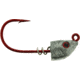 Bass Assassin Red Hook Spring Lock, 1/4 oz, Hook 4/0, 4 per Pack, Lead/Red Eye, 1/4 oz, RSLJ60001