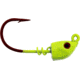 Bass Assassin Red Hook Spring Lock, 1/8 oz, Hook 4/0, 4 per Pack, Chartreuse Flash, 1/8 oz, RSLJ59005