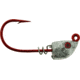 Bass Assassin Red Hook Spring Lock, 1/8 oz, Hook 4/0, 4 per Pack, Lead/Red Eye, 1/8 oz, RSLJ59001
