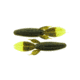 Bass Assassin Skunk Ape 4-1/4in 7 ct Green Pumpkin Chart. Silver Glitter, SKA4557