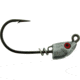 Bass Assassin Spring Lock Jigheads, 1/16 oz, Hook 2/0, 3 per Pack, Lead/Red Eye, 1/16 oz, SLJA71001