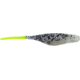 Bass Assassin Walleye Assassin Baby Shad, 3in, 10 per Pack, Salt &amp; Pepper Silver Phantom/Chartreuse Tail, 3, WS34238