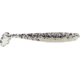 Bass Assassin Walleye Assassin Elite Shiner, 4in, 8 per Pack, Salt &amp; Pepper Silver Phantom, 4, WES50336