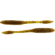 Bass Assassin Walleye Assassin Litl Tapper, 4.5in, 12 per Pack, Green Pumpkin/Red Glitter, 4.5, WTO87501