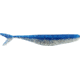 Bass Assassin Walleye Assassin Split Tail Shad, 4in, 10 per Pack, Blue Flash, 4, WST43346