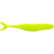 Bass Assassin Walleye Assassin Split Tail Shad, 4in, 10 per Pack, Limetreuse, 4, WST43118