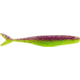 Bass Assassin Walleye Assassin Split Tail Shad, 4in, 10 per Pack, Pimp Daddy, 4, WST43569