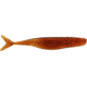 Bass Assassin Walleye Assassin Split Tail Shad, 4in, 10 per Pack, Rootbeer/Red Glitter, 4, WST43401