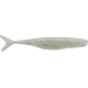 Bass Assassin Walleye Assassin Split Tail Shad, 4in, 10 per Pack, Snow Storm, 4, WST43438