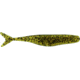 Bass Assassin Walleye Assassin Split Tail Shad, 4in, 10 per Pack, Watermelon/Red Glitter, 4, WST43410